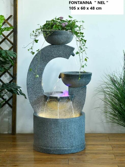 FONTANNA OGRODOWA A G A wys. 105 cm ! ośw. LED !