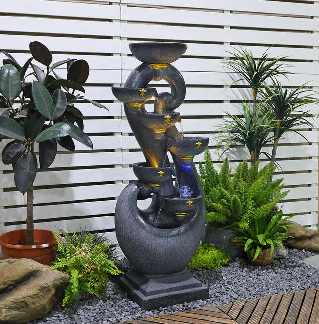 FONTANNA OGRODOWA NEL wys .133 cm ! ośw. LED !