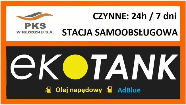 PKS Kłodzko S.A. zaprasza do nowej stacji paliw ON i AdBlue