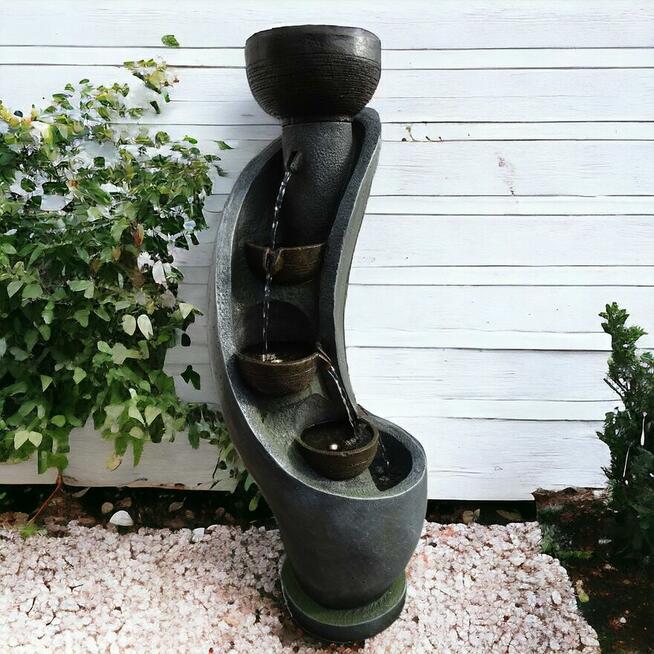 FONTANNA OGRODOWA I G A wys. 100 cm ! ośw. LED !!