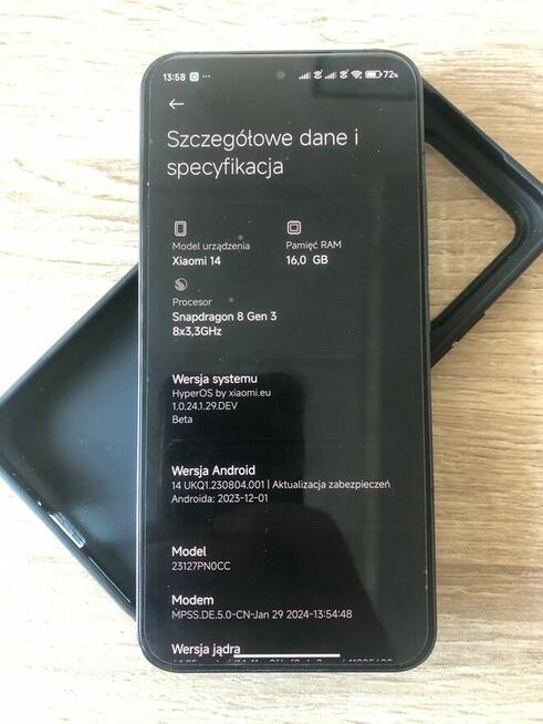 Xiaomi 14 - 16Gb Ram, 512Gb (nie iPhone, Samsung)