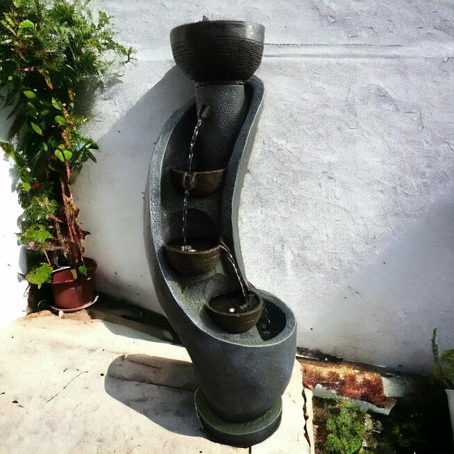 FONTANNA OGRODOWA I G A wys. 100 cm ! ośw. LED !!