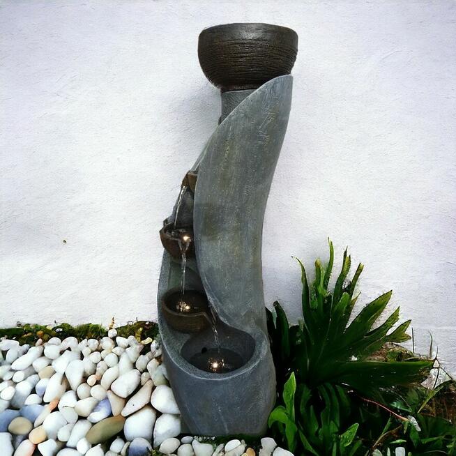 FONTANNA OGRODOWA I G A wys. 100 cm ! ośw. LED !!