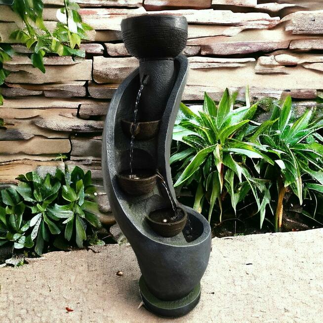 FONTANNA OGRODOWA I G A wys. 100 cm ! ośw. LED !!