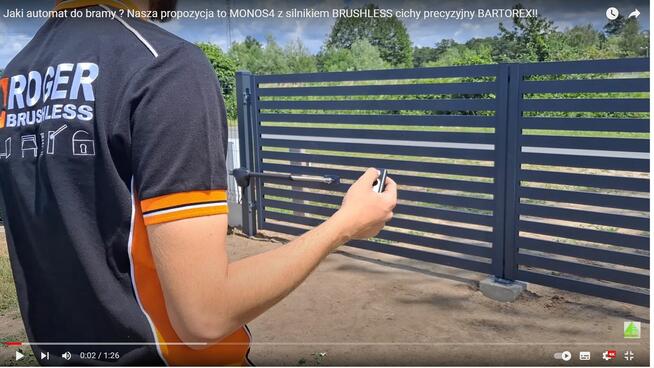 AUTOMATYKA Roger silniki BRUSHLESS szybkie napędy do bramy