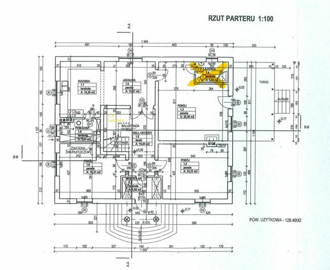 1/2udziałów; Działka 1269m2 Dom 242m2