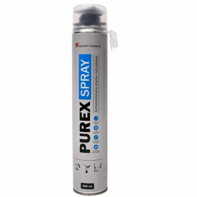 Natryskowa Pianka Termoizolacyjna Purex Spray 850ml 1szt.