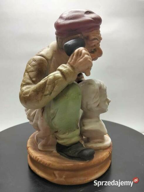 Włoska porcelana figura Rzeźbiarz- stan idealny