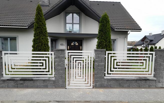 Ogrodzenie, brama przesuwna, brama skrzydłowa, przęsła