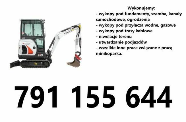 Usługi minikoparką, odwodnienia Mszczonów, Grójec, Żabia Wo
