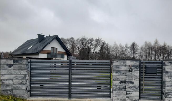 Ogrodzenie, brama przesuwna, brama skrzydłowa, przęsła