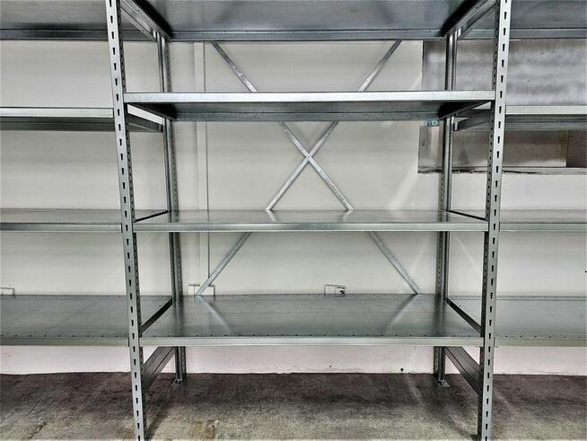 Regał Magazynowy 50x200x400/15 Metalowy Ocynk Garaż Piwnica