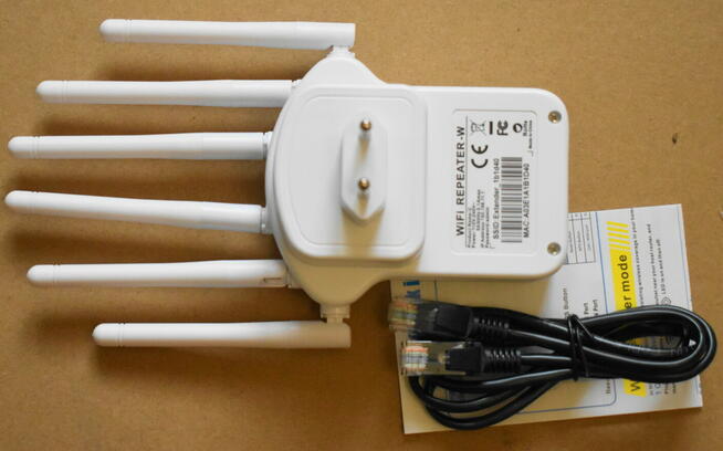 Wzmacniacz sygnału WiFi 1200Mbps dwuzakresowy wzmacniacz