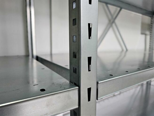 Regał Magazynowy 50x200x400/15 Metalowy Ocynk Garaż Piwnica