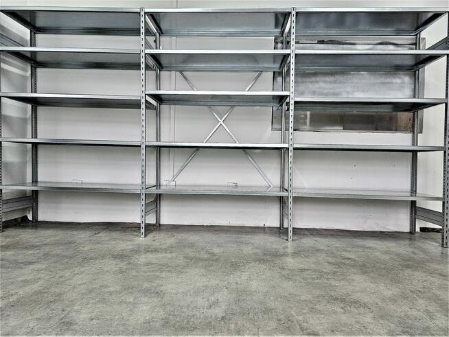 Regał Magazynowy 50x200x400/15 Metalowy Ocynk Garaż Piwnica
