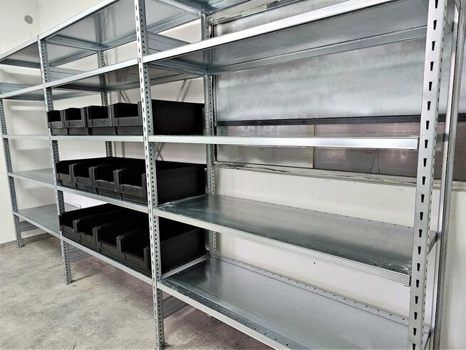 Regał Magazynowy 50x200x400/15 Metalowy Ocynk Garaż Piwnica