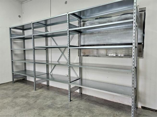 Regał Magazynowy 50x200x400/15 Metalowy Ocynk Garaż Piwnica