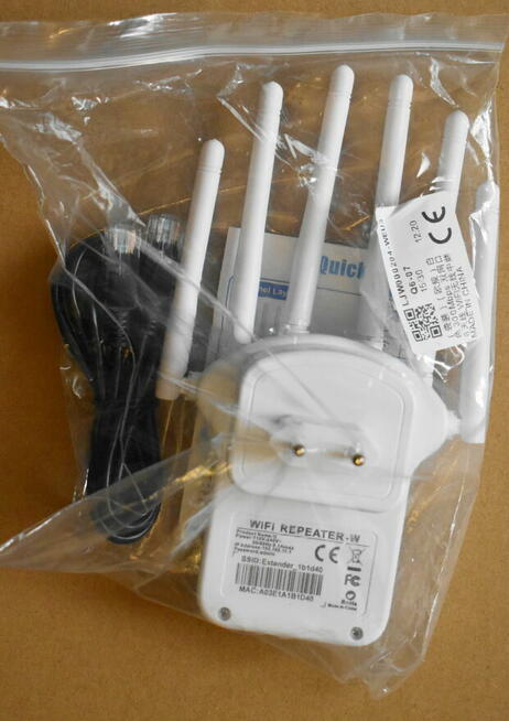 Wzmacniacz sygnału WiFi 1200Mbps dwuzakresowy wzmacniacz