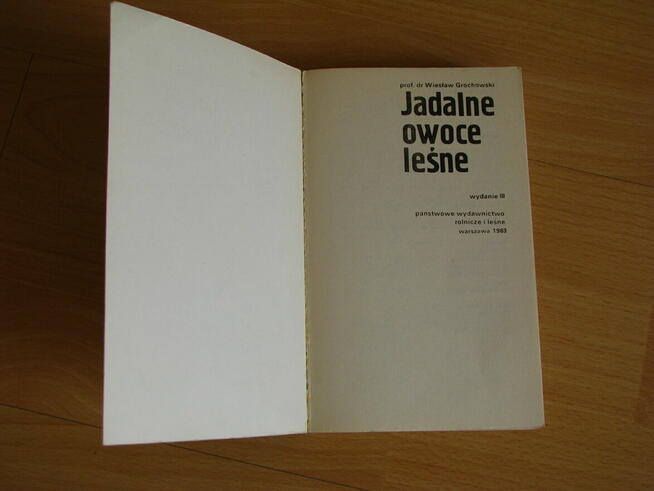 Jadalne owoce leśne - Wiesław Grochowski poradnik