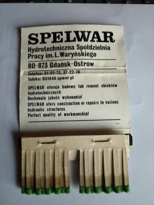 Zapałki reklamowe