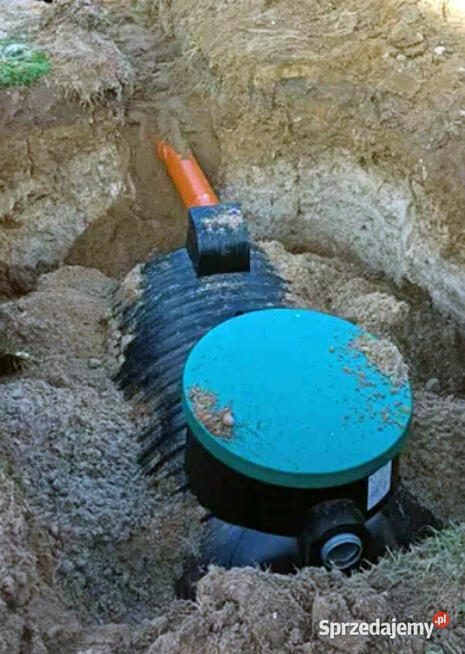 OCZYSZCZALNIA DRENAZOWA DWUKOMOROWA 3000L TUNELE