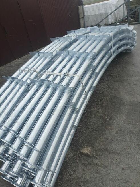 Hala łukowa 11m konstrukcja ocynkowana wiata na słome garaż