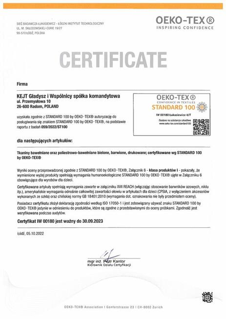 Antyalergiczna pościel 100% BAWEŁNA 140x220+1x70x80 Kolory