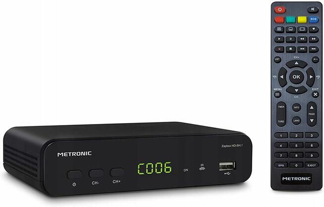 Dekoder DVB-T2/HEVC METRONIC Zapbox