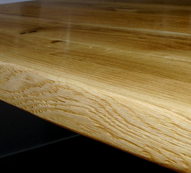 Stół dębowy na metalowych nogach, styl loft