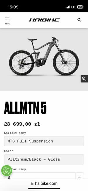Haibike allmtn 5 nowy rower elektryczny