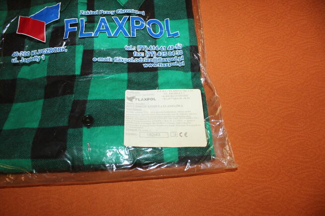 Koszula flanelowa Flaxpol rozmiar 182/43
