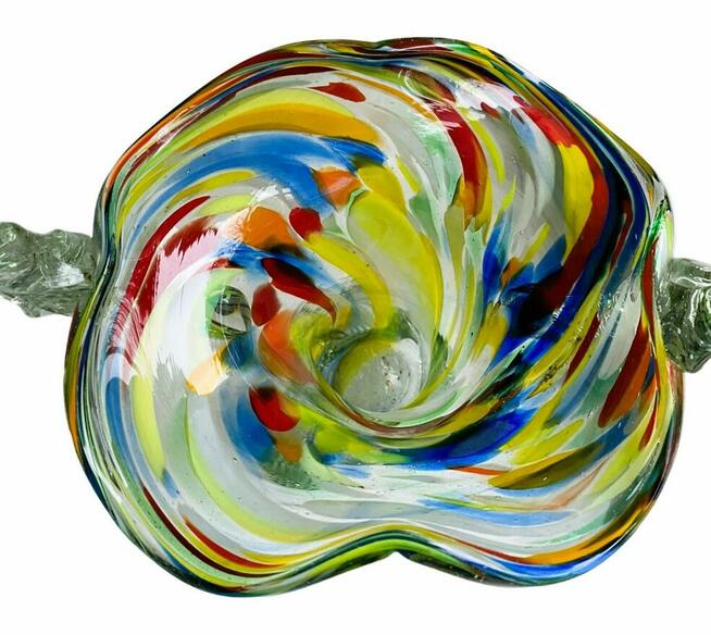 Wazon Koszyk Polskie Huty Szkła PRL-u