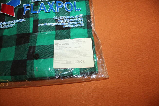 Koszula flanelowa Flaxpol rozmiar 182/43