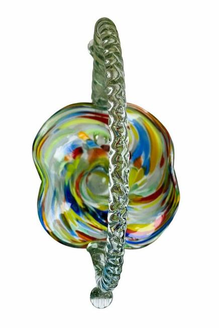 Wazon Koszyk Polskie Huty Szkła PRL-u