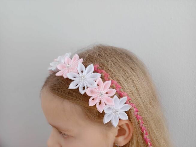 Opaska na głowę komunia rękodzieło