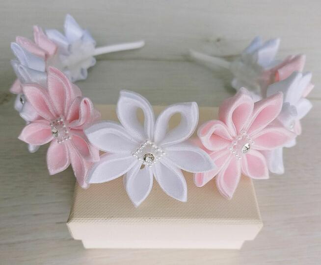 Opaska na głowę komunia rękodzieło