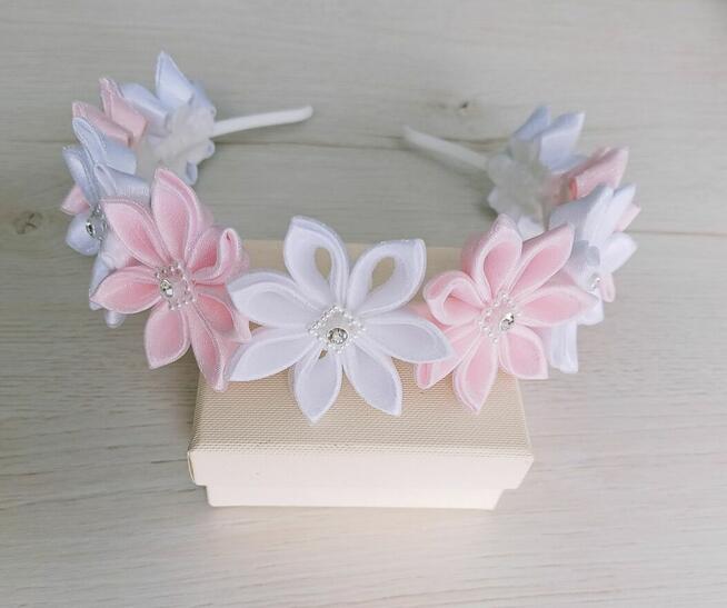 Opaska na głowę komunia rękodzieło