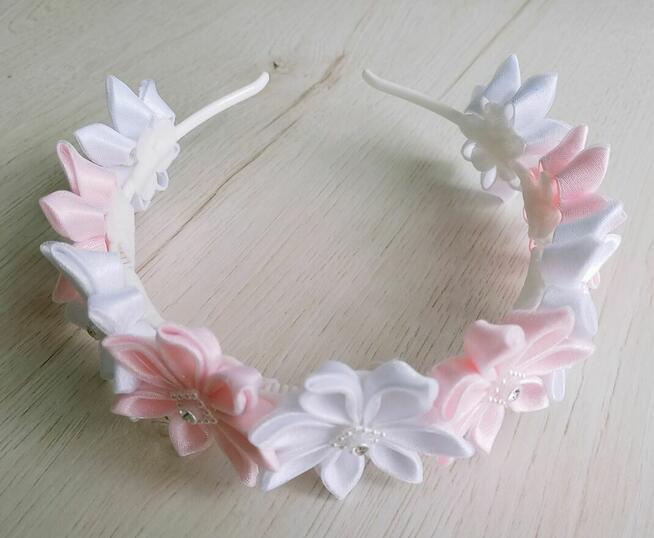 Opaska na głowę komunia rękodzieło