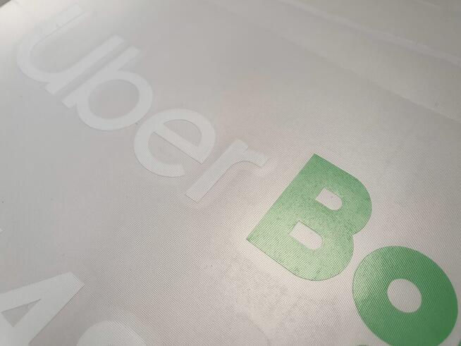 Naklejki UBER BOLT FREENOW sprawdź opłatę w aplikacji, duże