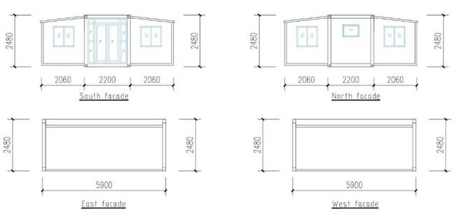 Modułowy dom całoroczny 35m2 na zgłoszenie