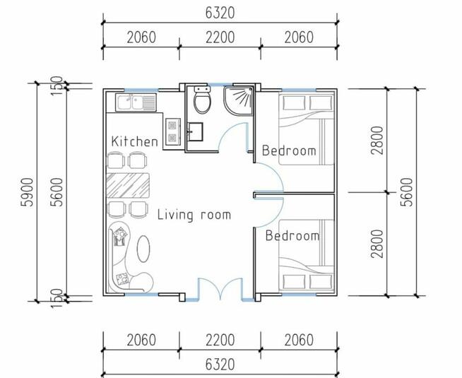 Dom modułowy, całoroczny, 35m2, na zgłoszenie