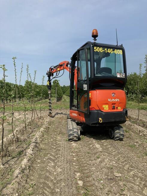 USŁUGI MINIKOPARKĄ WIERTNICA PRZYŁĄCZA PRACE ZIEMNE