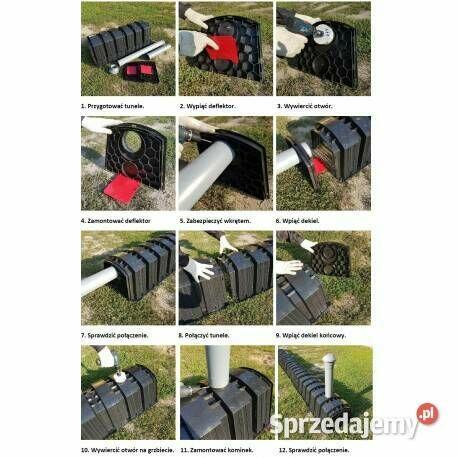 OCZYSZCZALNIA ŚCIEKÓW DRENAŻOWA 3000L AB TUNELAMI 12szt