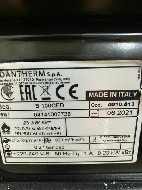 Nagrzewnica olejowa master B100ced 29kw gwarancja 12 mies