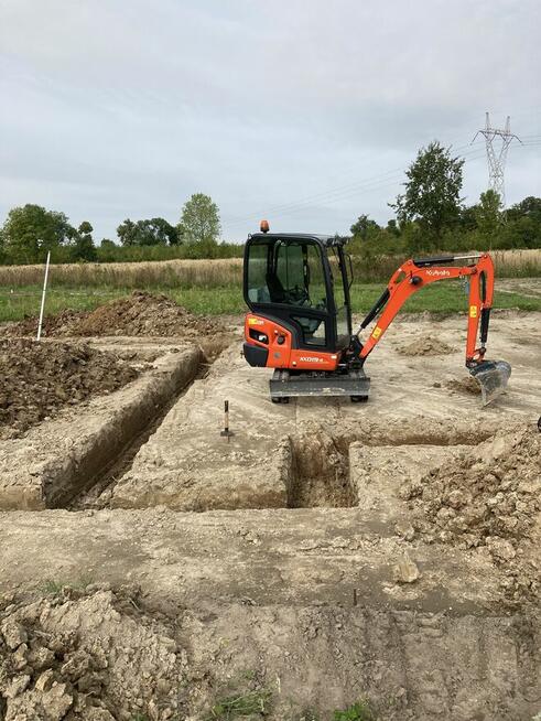 USŁUGI MINIKOPARKĄ WIERTNICA PRZYŁĄCZA PRACE ZIEMNE