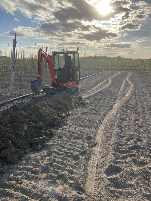USŁUGI MINIKOPARKĄ WIERTNICA PRZYŁĄCZA PRACE ZIEMNE