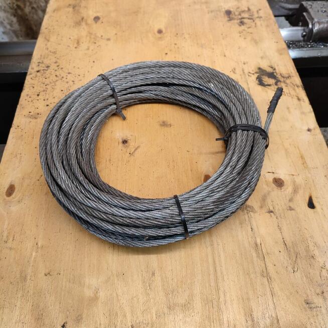 Lina stalowa fi 7 mm. długości 25 metrów