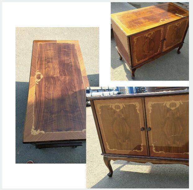 KOMODA (BUFET) LUDWIKOWSKA ORZECH DREWNIANA STYLOWA