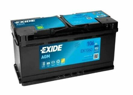 Akumulator EXIDE AGM START&STOP EK1060 106Ah 950A