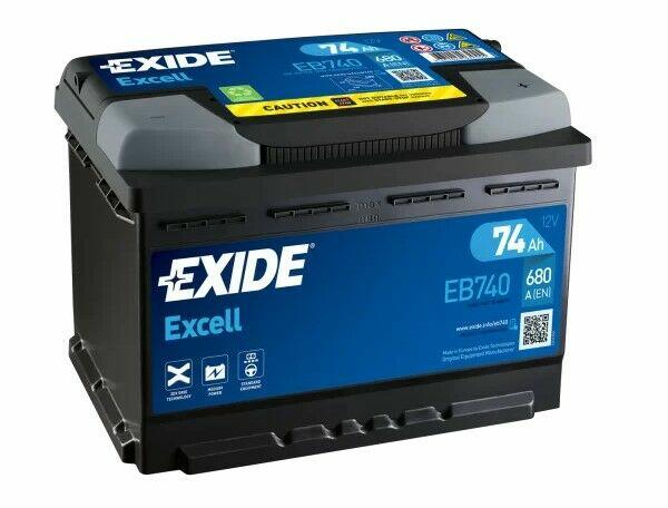 Akumulator 74Ah 680A Exide Excell EN PRAWY PLUS